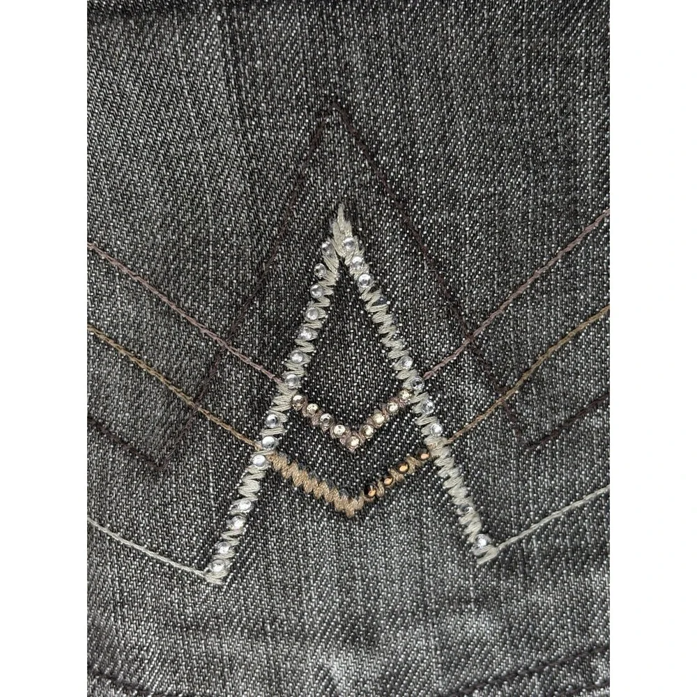 7 for All Mankind 'A' Pocket Jeans Womens‎ 28 Brown Flared Stretch Boho Festival - Picture 3 of 14